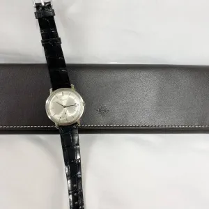 Patek Philippe 3445 Calatrava Small Second Date Automatic 18K White Gold