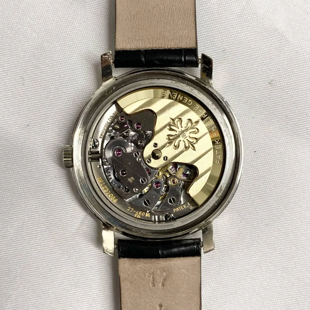 Patek Philippe 3445 Calatrava Small Second Date Automatic 18K White Gold