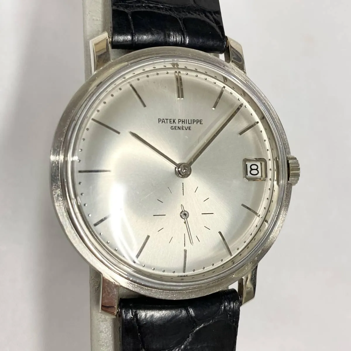 Patek Philippe 3445 Calatrava Small Second Date Automatic 18K White Gold