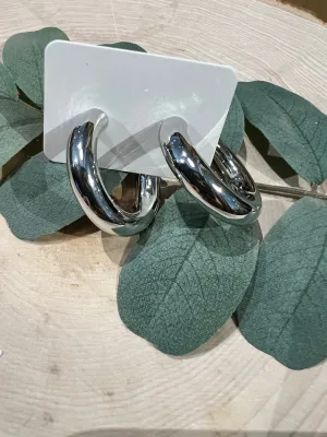Silver Hoopy Hoops Earrings