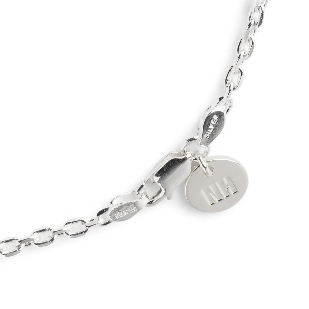 SILVER SAFETY PIN NECKLACE