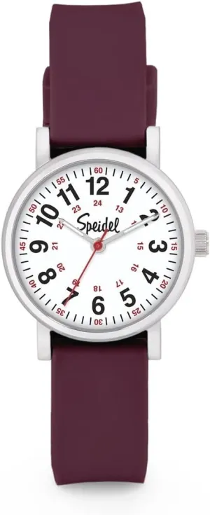 Speidel Scrub Petite Watch Made for Doctors, Nurses, EMT, Surgeons and Students w/Red Second Hand in Scrub Matching Colors