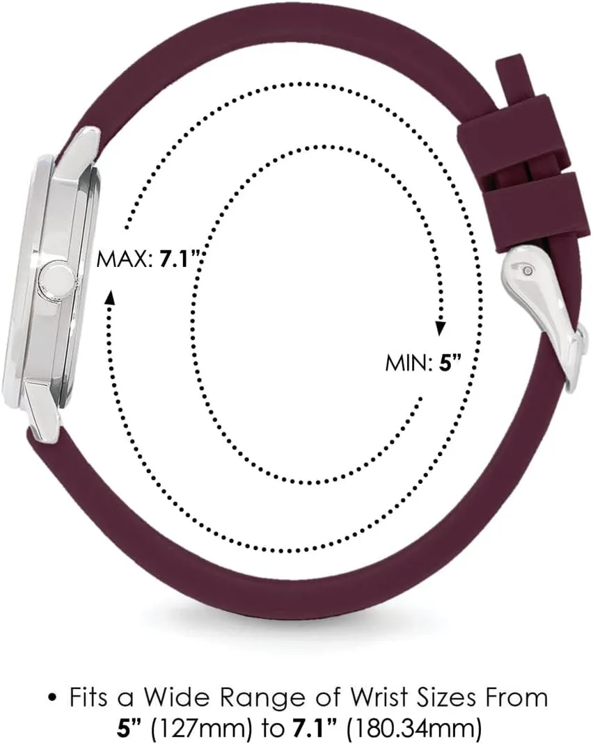 Speidel Scrub Petite Watch Made for Doctors, Nurses, EMT, Surgeons and Students w/Red Second Hand in Scrub Matching Colors
