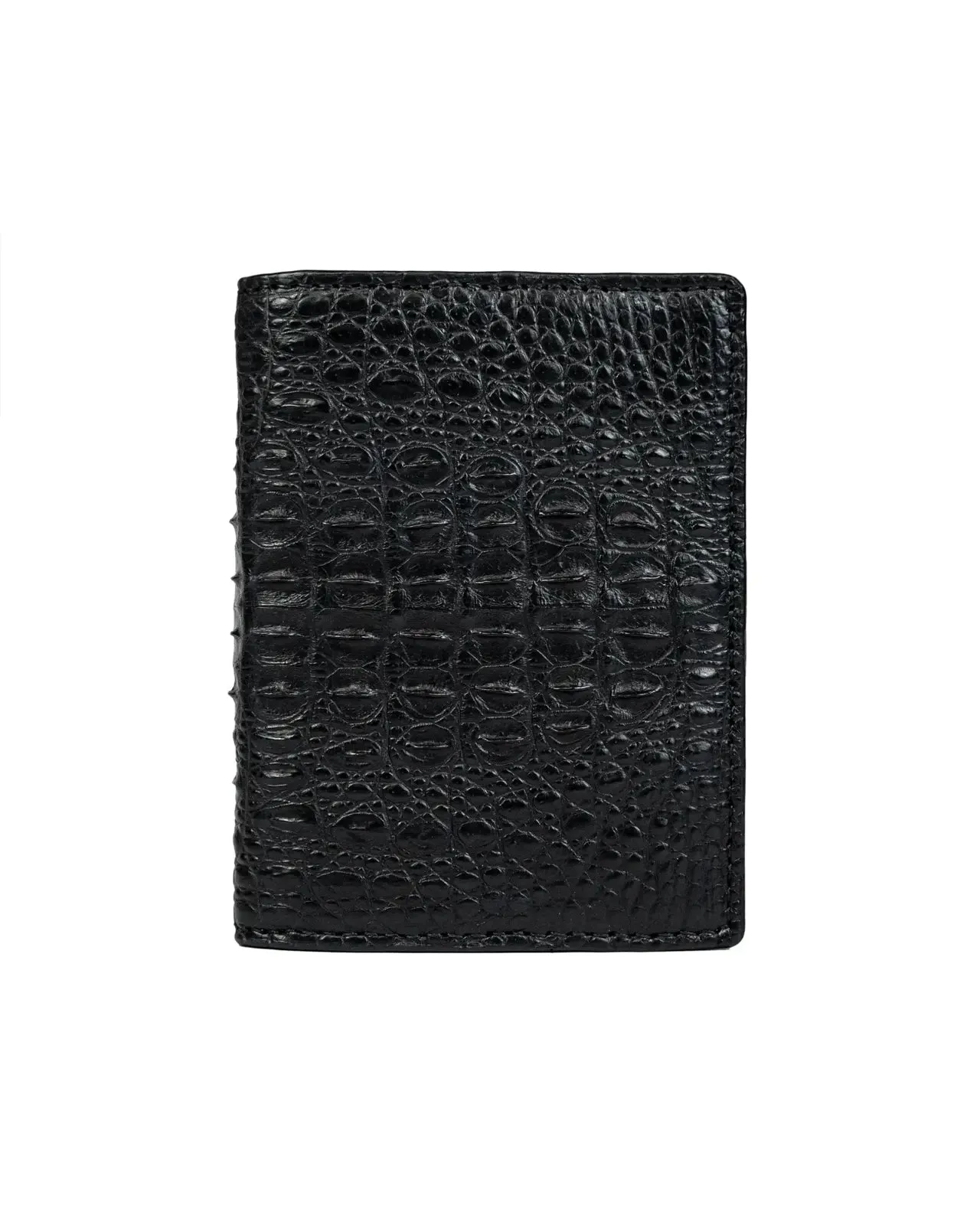 SPINES BLACK LEATHER WALLET
