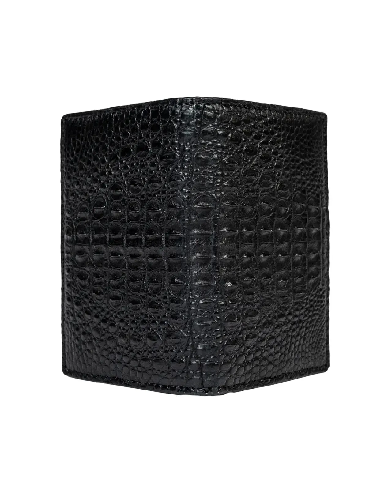 SPINES BLACK LEATHER WALLET