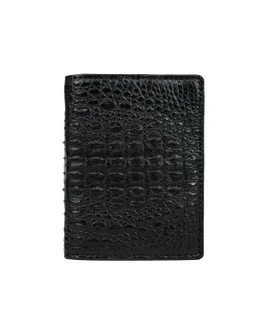 SPINES BLACK LEATHER WALLET
