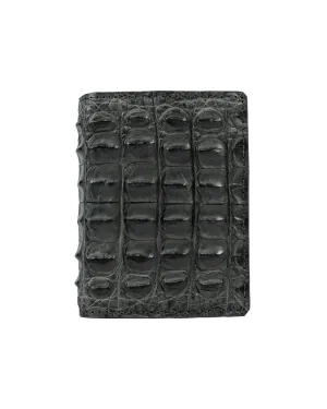 SPINES GREY LEATHER WALLET