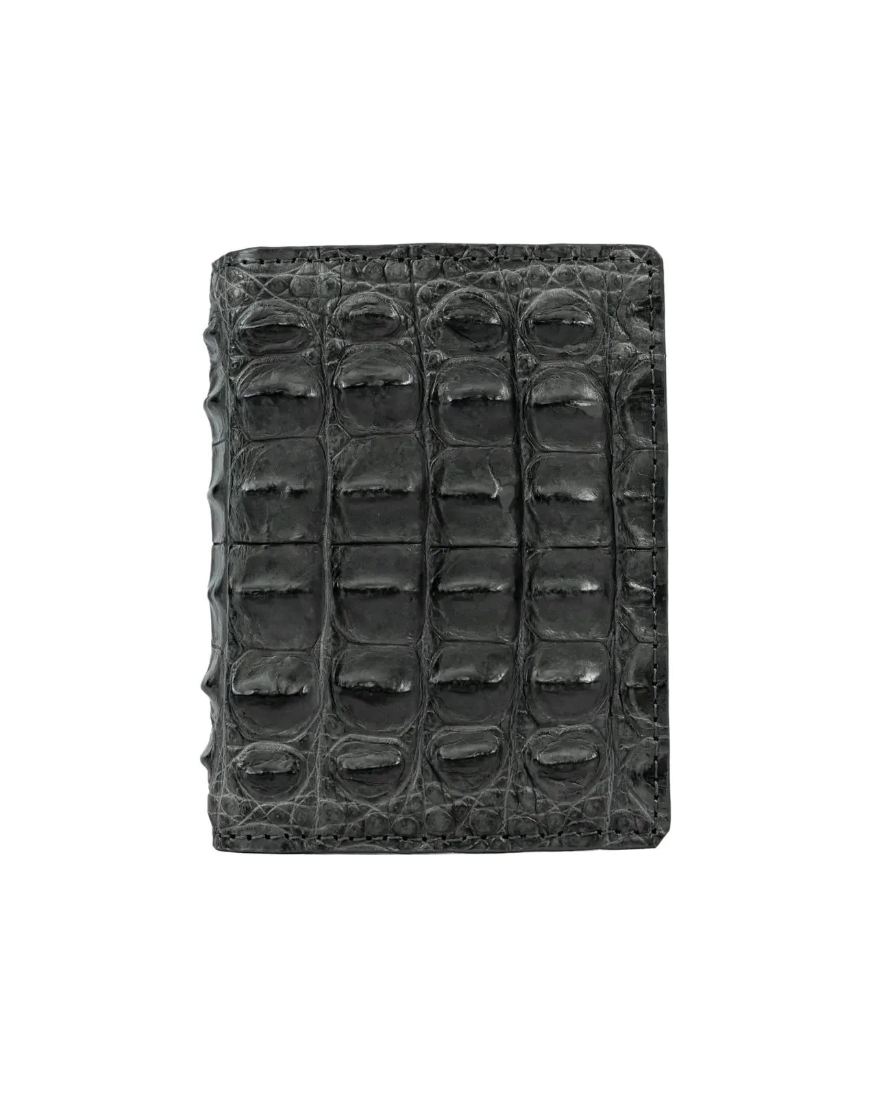 SPINES GREY LEATHER WALLET