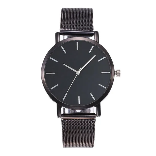 Stainless Steel Quartz Wrist Watch For Women