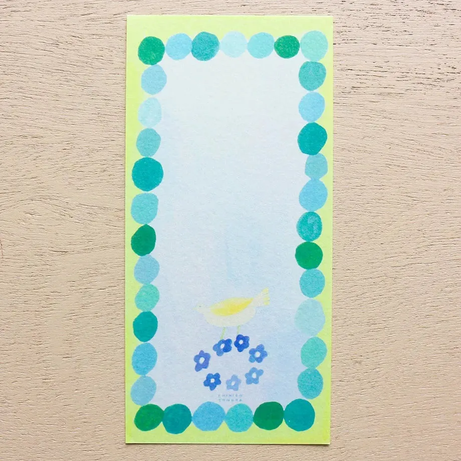 Tori Isogi Ippitsusen Memo Pad // goaisatsumade