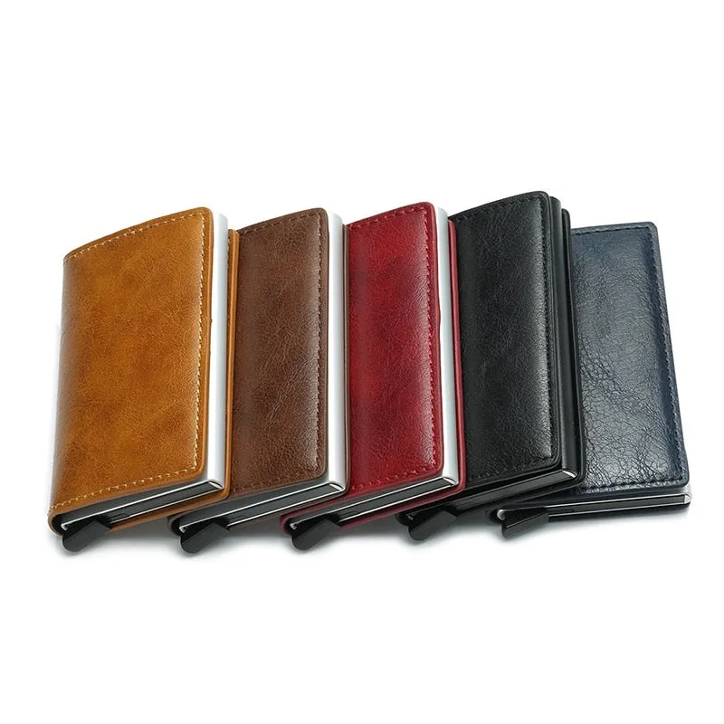 Vintage Professional Artificial Leather Small Card Holder For Men