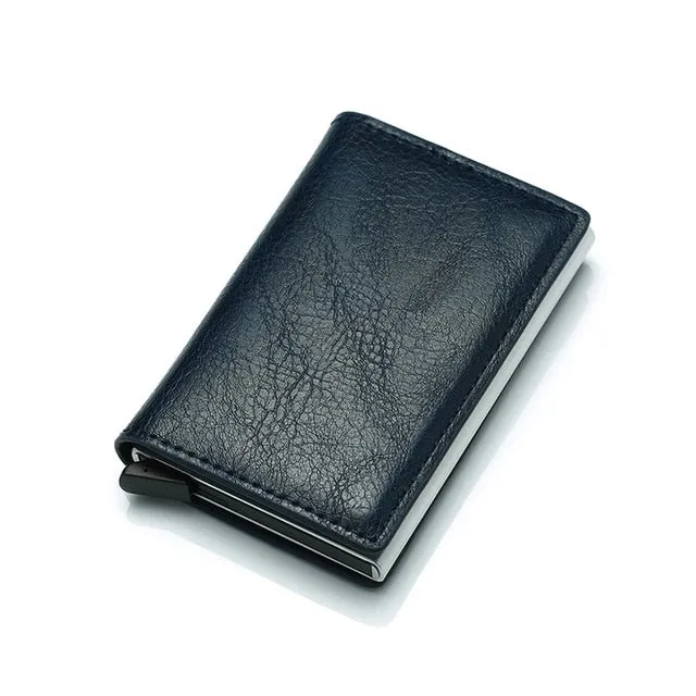 Vintage Professional Artificial Leather Small Card Holder For Men