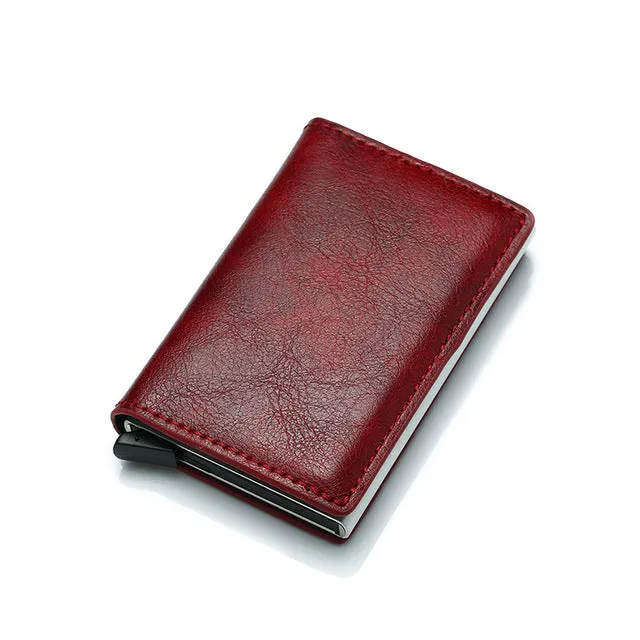 Vintage Professional Artificial Leather Small Card Holder For Men