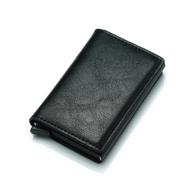 Vintage Professional Artificial Leather Small Card Holder For Men