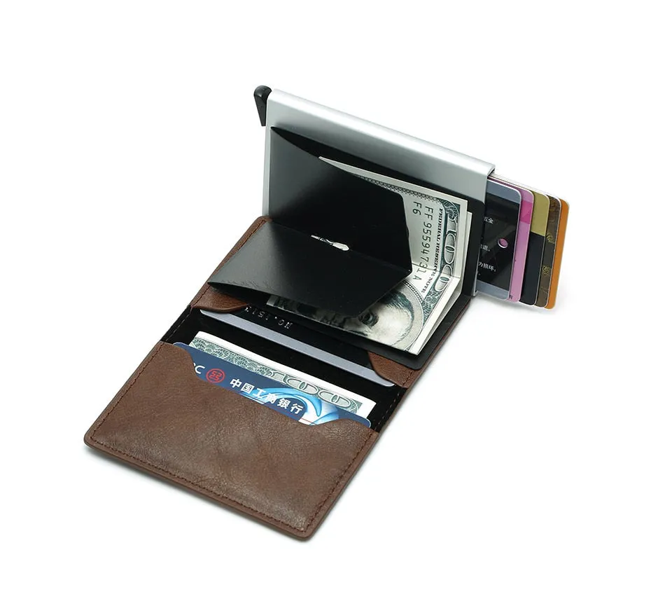 Vintage Professional Artificial Leather Small Card Holder For Men