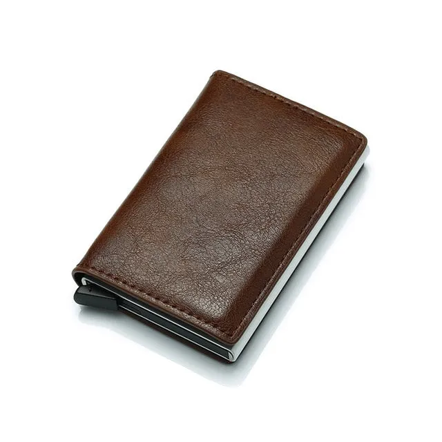 Vintage Professional Artificial Leather Small Card Holder For Men