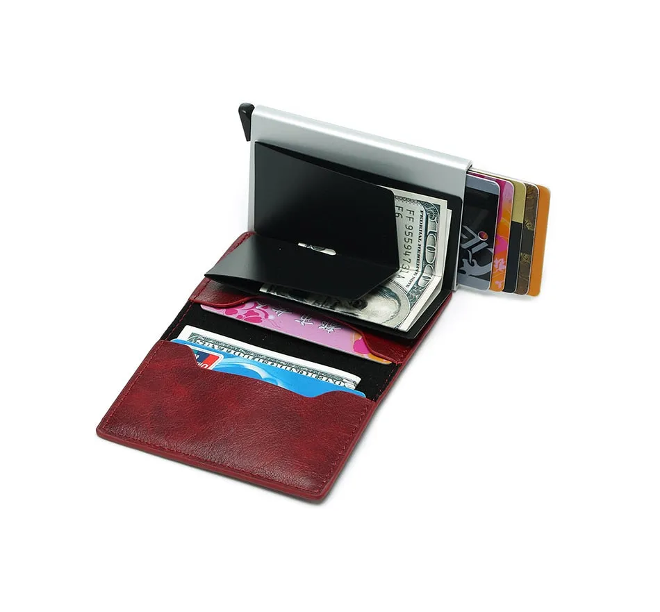 Vintage Professional Artificial Leather Small Card Holder For Men