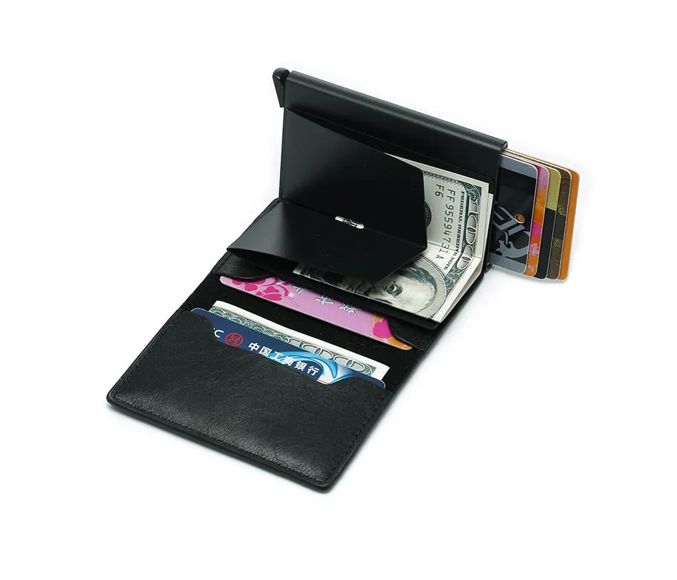 Vintage Professional Artificial Leather Small Card Holder For Men