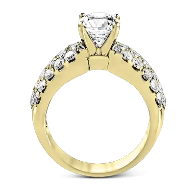 ZR114 Engagement Ring in 14k Gold with Diamonds